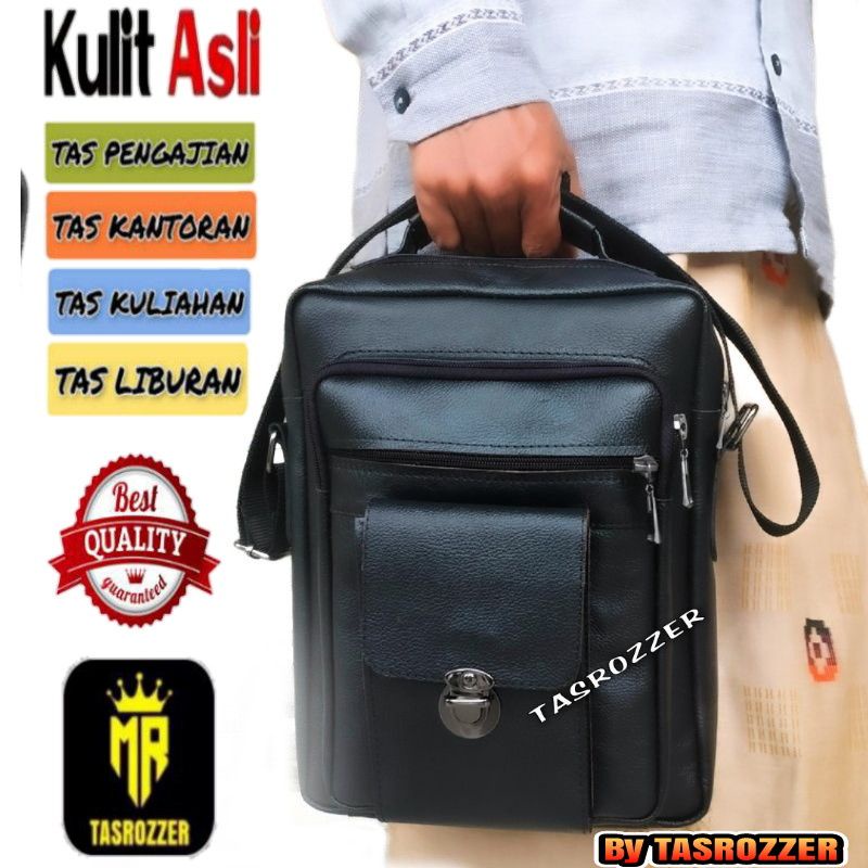 Tas jumbo kulit asli untuk kantoran,kuliahan,pengajian dan liburan