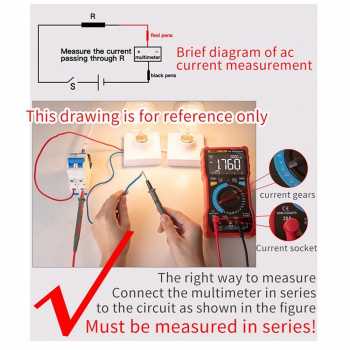 Multimeter Digital True RMS Auto-Rangement Capacitans Temperature Voltase Arus Hz Ohm Duty Cycle Tester dengan Analog Ba DM850