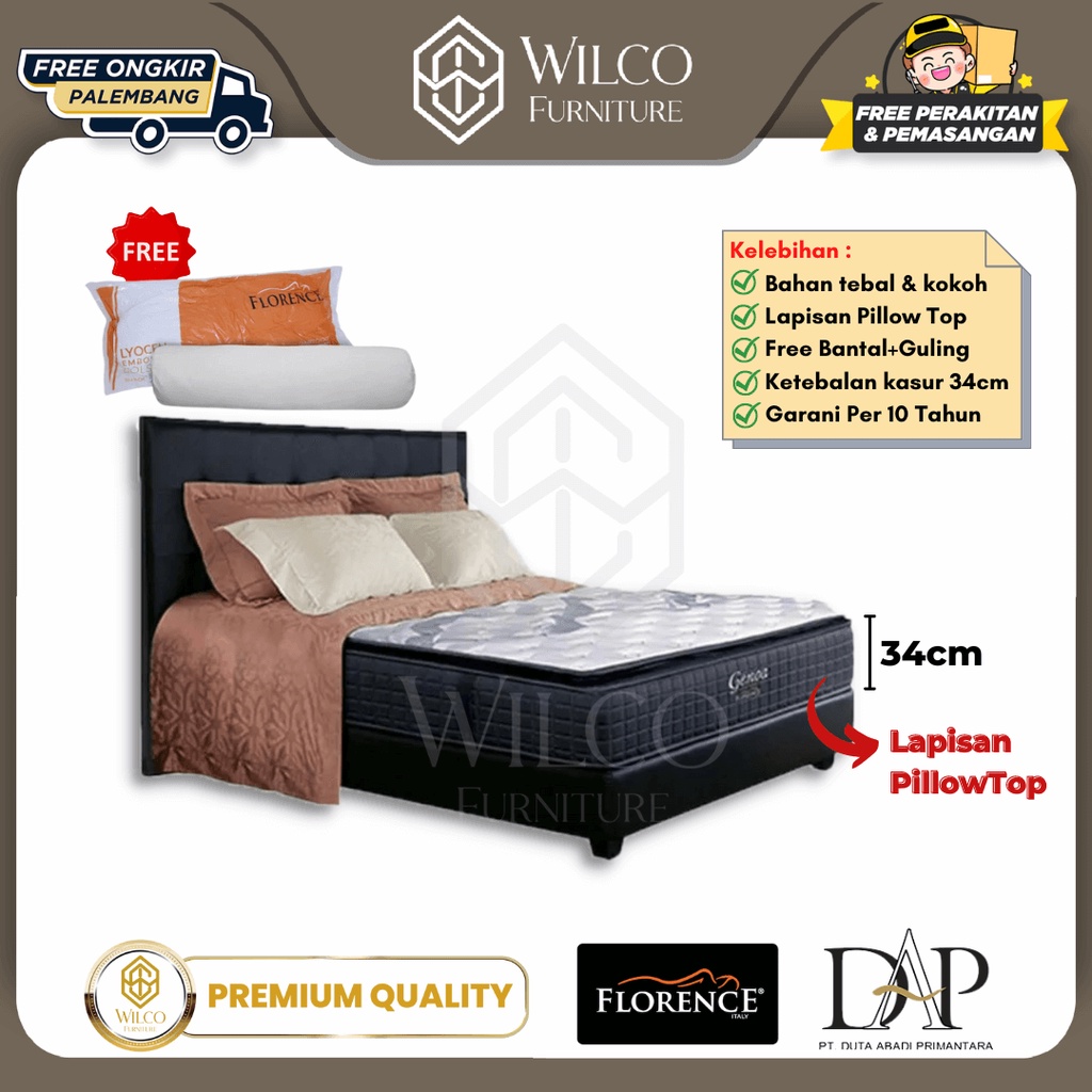 Kasur Springbed Florence Genoa Matras Florence - 100 x 200