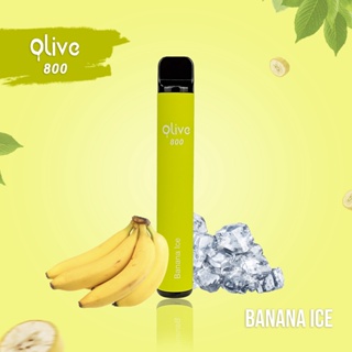 QLIVE 800puffs Disposible Pods 100% Original Banana Ice Flavour Vape Sekali Pakai