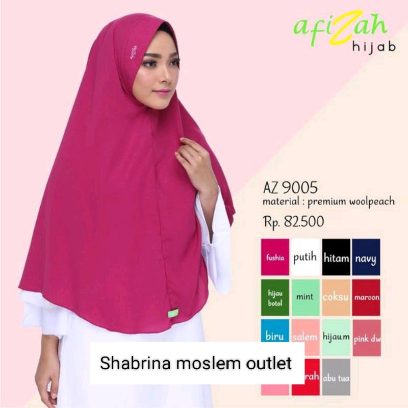 BIG SALE .  Cuci Gudang Promo Afizah Hijab Bergo Khimar AZ 9005