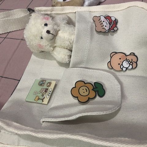 ◘◐Harajuku Jepang lucu vintage girl messenger bag Korea ins retro tas kanvas kelas siswa berkapasitas besar