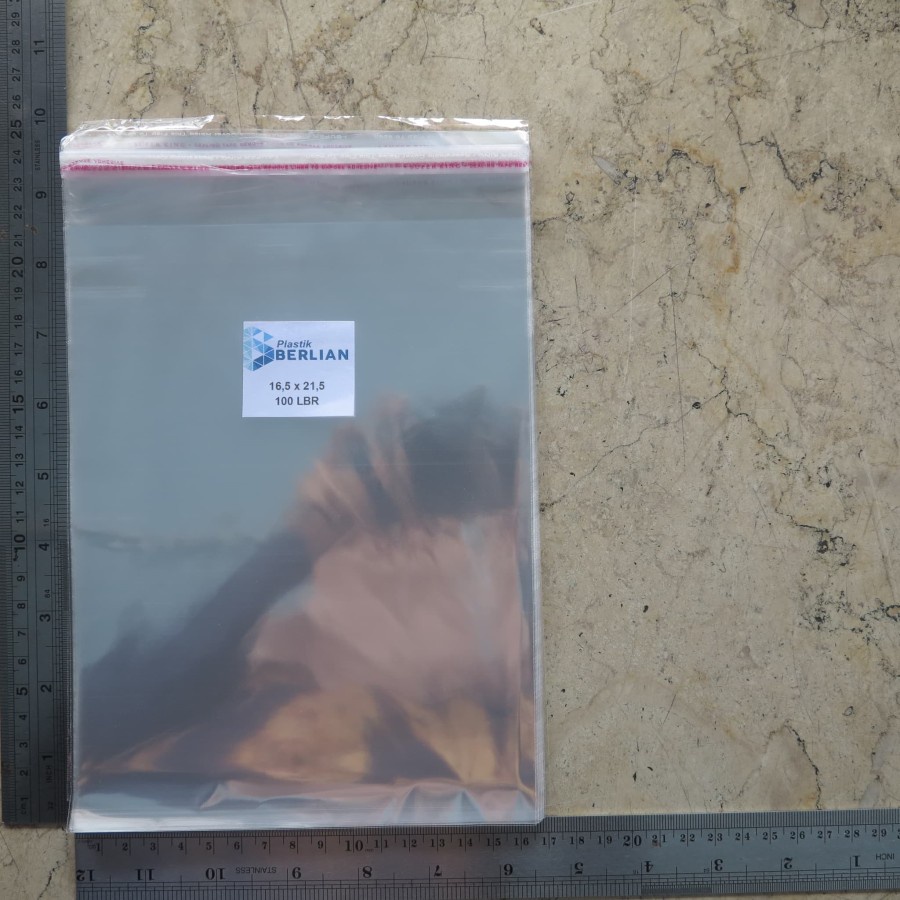 Plastik Opp 16,5x21,5 cm Plastik Opp Seal Plastik Opp Lem Plastik Opp Bening Tebal 18 Micron
