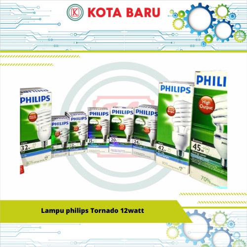 Lampu philips Tornado 12watt