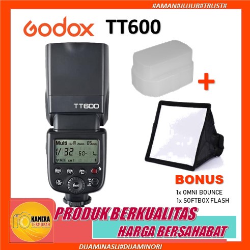 Flash Godox TT 600 For Canon-Nikon-Fujifilm-Olympus
