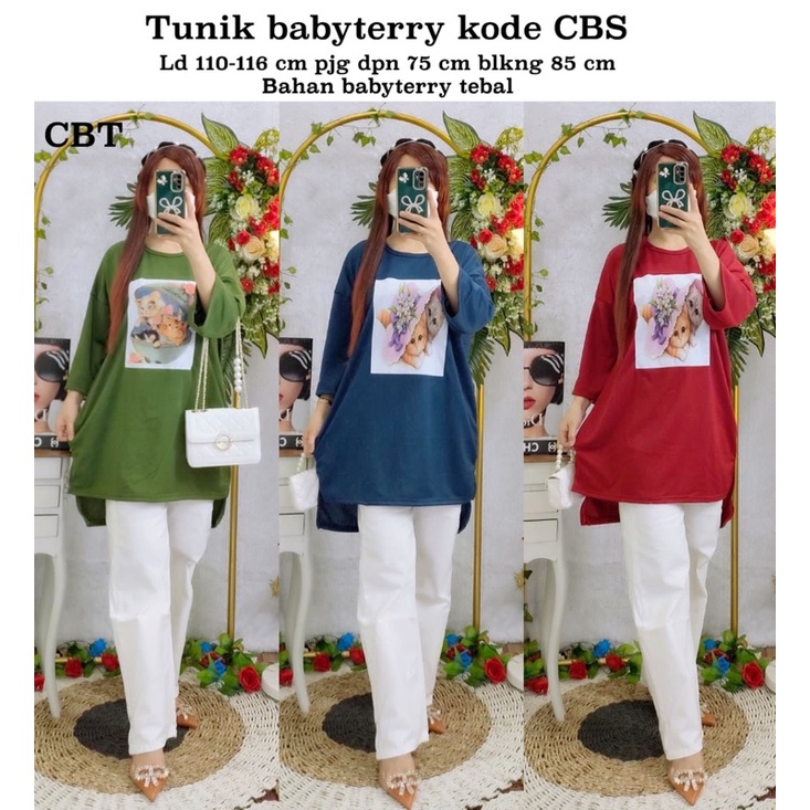 Tunik babyterry kode CBT CBS