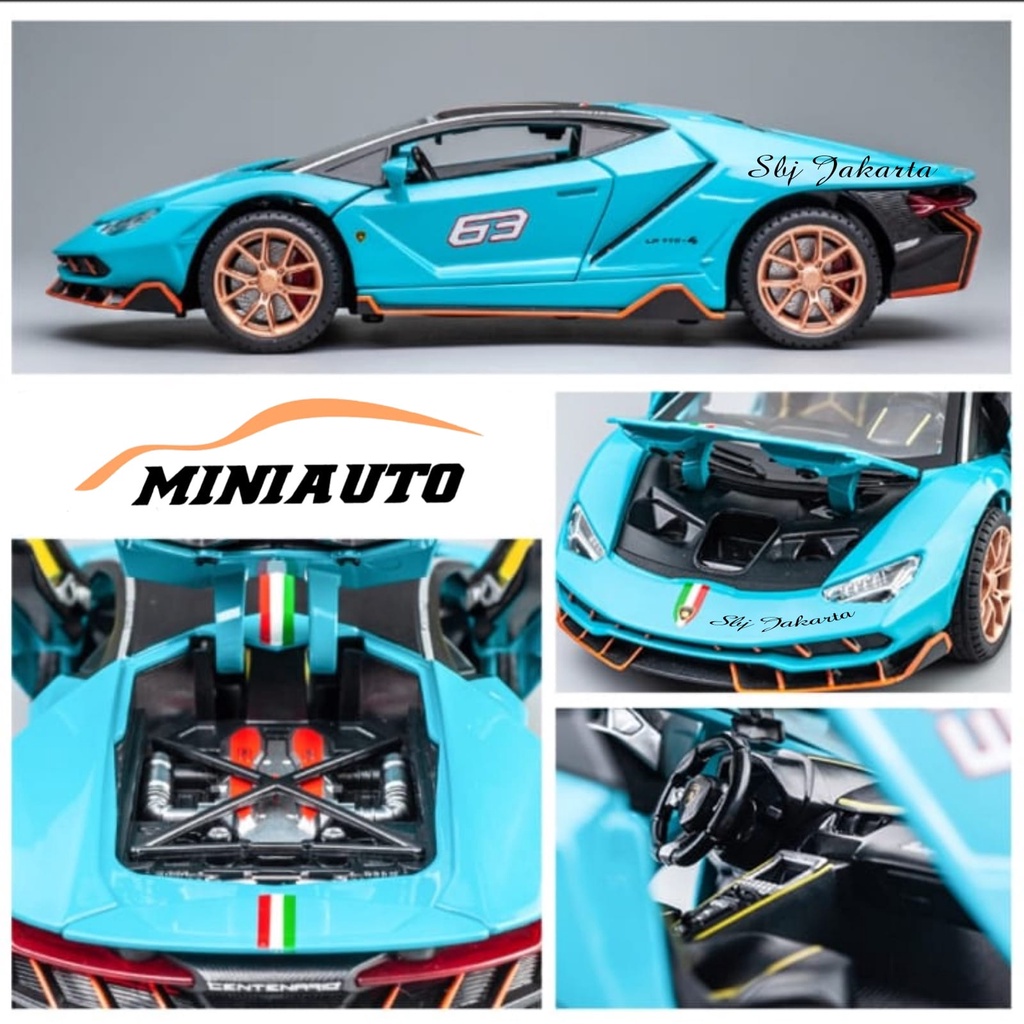 DIECAST Miniatur mobil Miniauto Lamborghini Centenario LP770 - 4 1:24