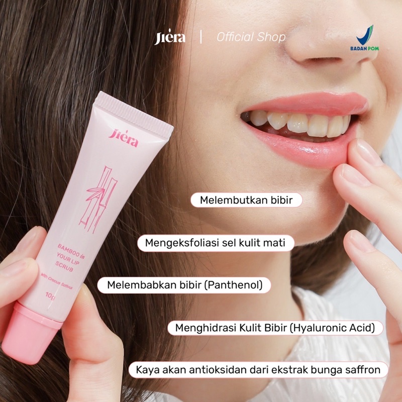 ✨Up Your Look✨ JIERA Lip Serum BPOM serum bibir pencerah bibir lip scrub bamboo