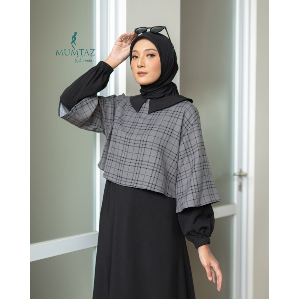 Gamis NAJWA YASMIN mumtaz VEST EXCLUSIVE outfit style remaja terbaru masa kini