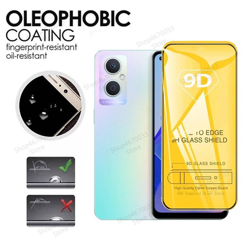 Pelindung Layar Tempered Glass 9D Untuk OPPO A96 A93 A92 A91 A73 A72 HD A53 A52 A33 A31 A15 A15S A12