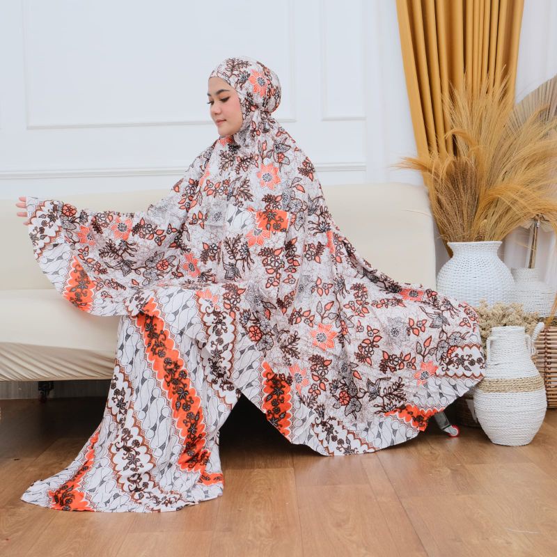 Mukena Murah I Mukena Batik Cantik IMukena Batik Solo| Mukena Dewasa Jumbo