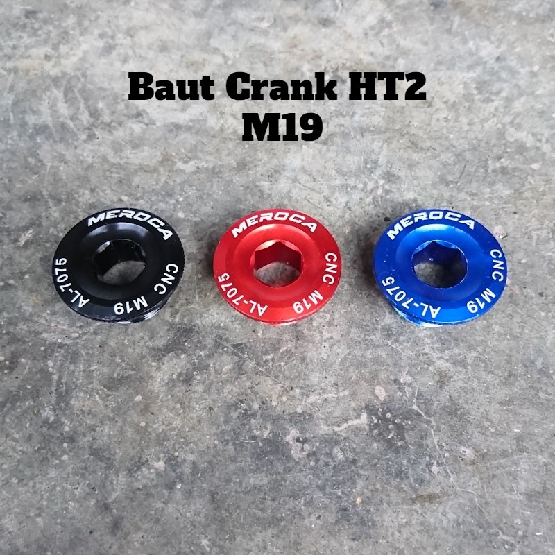 Baut Crank M19 HT2 Meroca Tutup Engkol Kiri