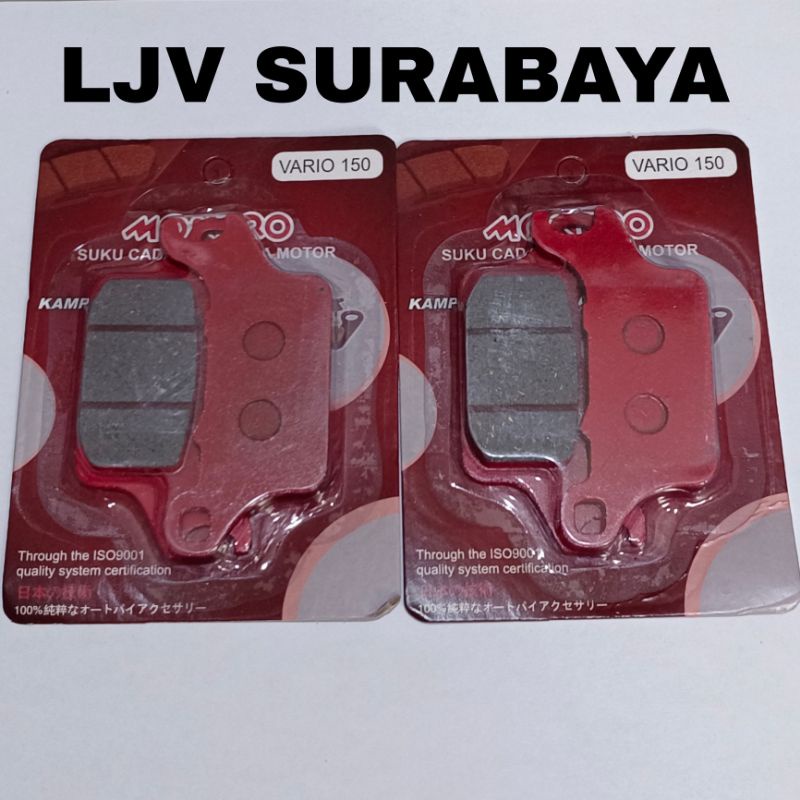 KAMPAS REM OEM DEPAN VARIO 150 125 LED NEW ESP GENIO BEAT SCOOPY 2020 CAKRAM DISCPAD MONERO