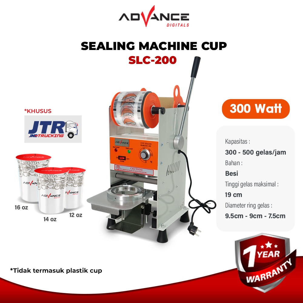 Advance Digitals Sealing Machine Advance SLC-200 Cup Sealer mesin press gelas plastik