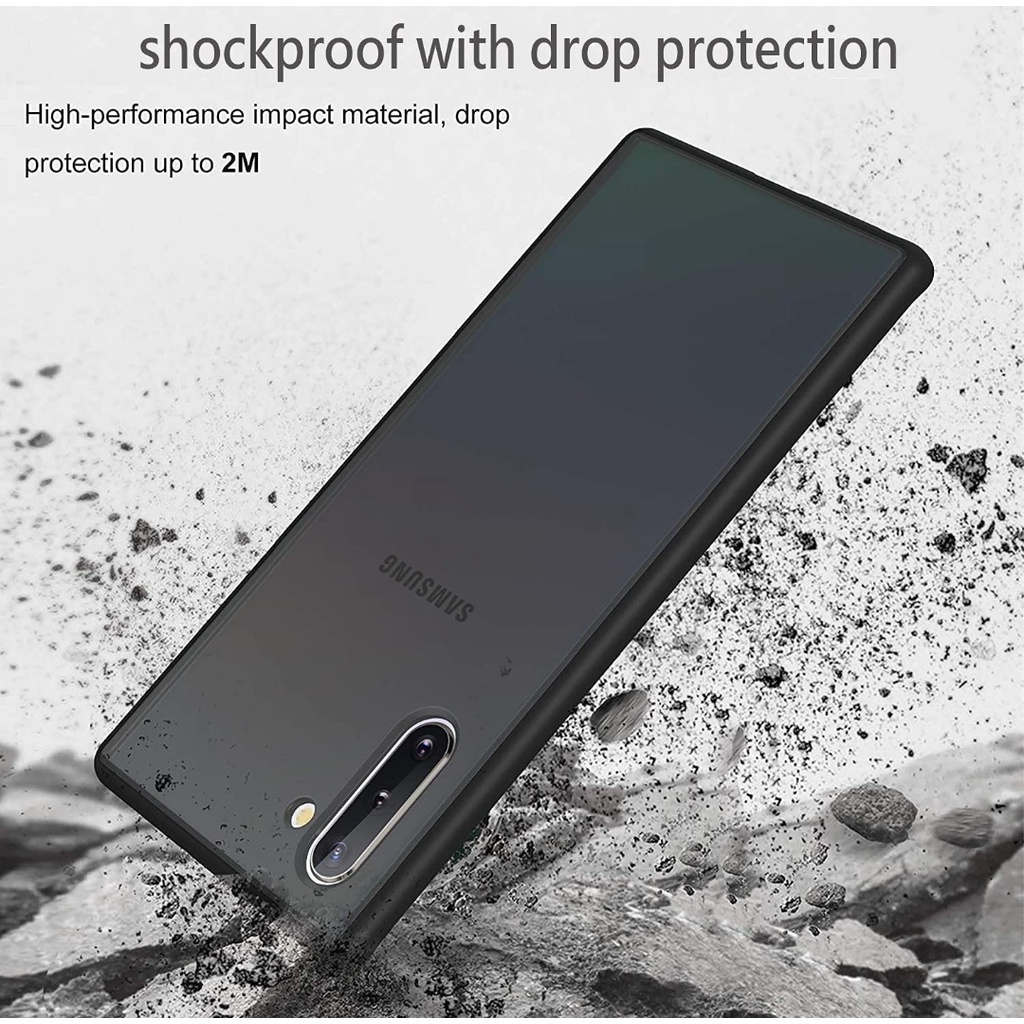 Frosted Shockproof Designed For OPPO A16 A16e A16K A15 A15s A12 A5s A3S A31 A5-2020 A9 Reno4 4F 4 Pro Reno3 Pro Reno 2 2F 1 Case Smoke Hitam [Military Grade Drop Tested] Semi-Clear Soft Side Ultra Casing Hard Back &amp; Slim Black Translucent 4G 5G F E K PRO