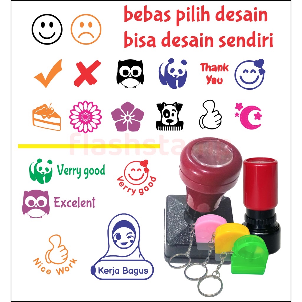 Jual Stempel Nilai Reward Stempel Guru Penilaian Bebas Pilih Desain