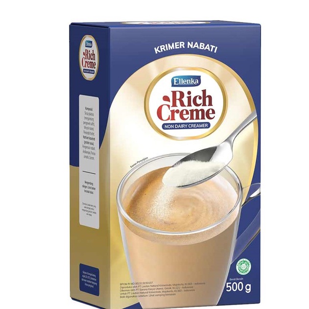 

(Ready) Non Dairy Creamer Ellenka Rich Creme 500 Gram pack