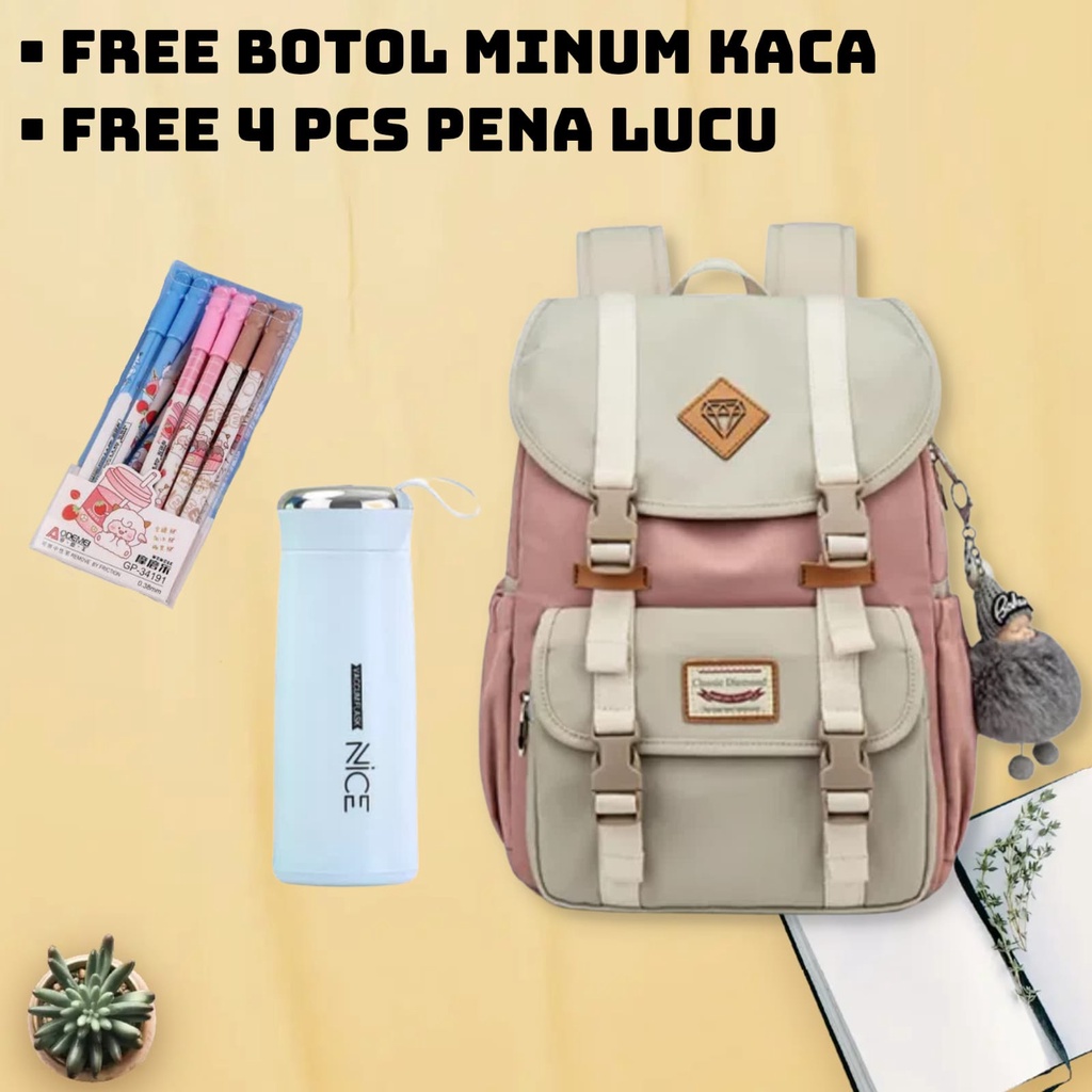 OGB TAS RANSEL CEWEK RAYA TAS SEKOLAH SD SMP SMA ALA KOREA