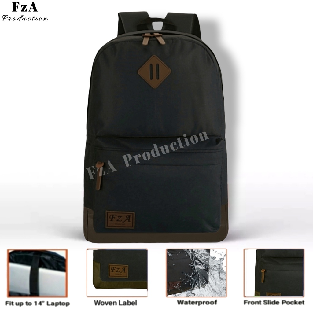 FzA Official - Tas Ransel Punggung Distro Casual Pria Wanita / Tas Ransel Laptop Backpack Original - BBRSL