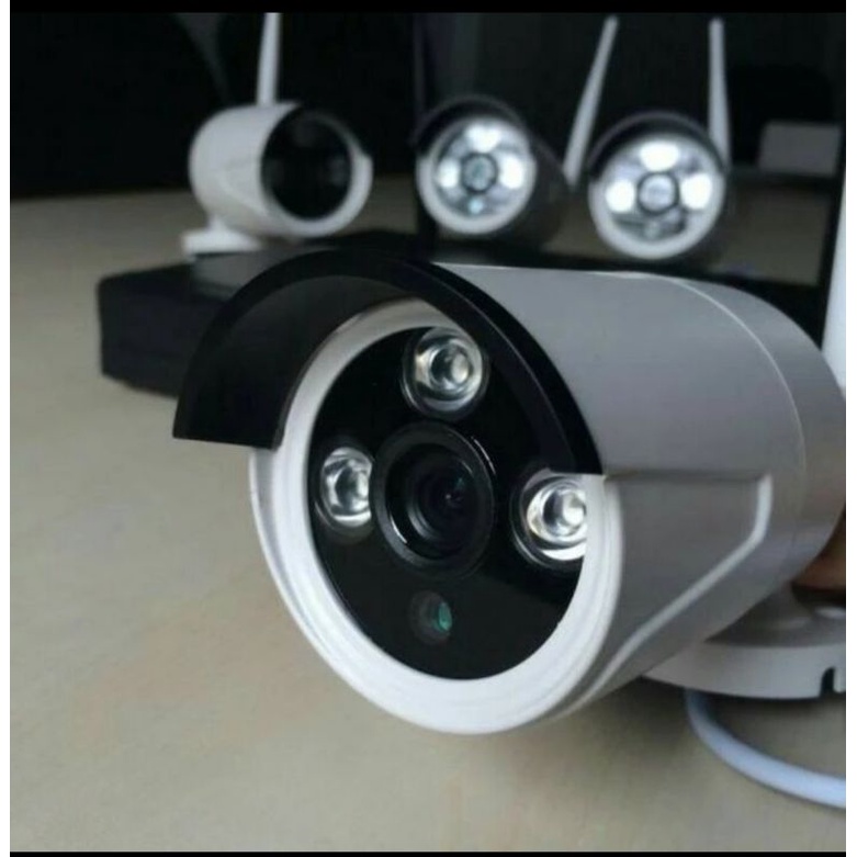 NVR KIT WIRELESS KAMERA CCTV WIRELESS 4 CH 1080P 5MP FULL HD TANPA KABEL
