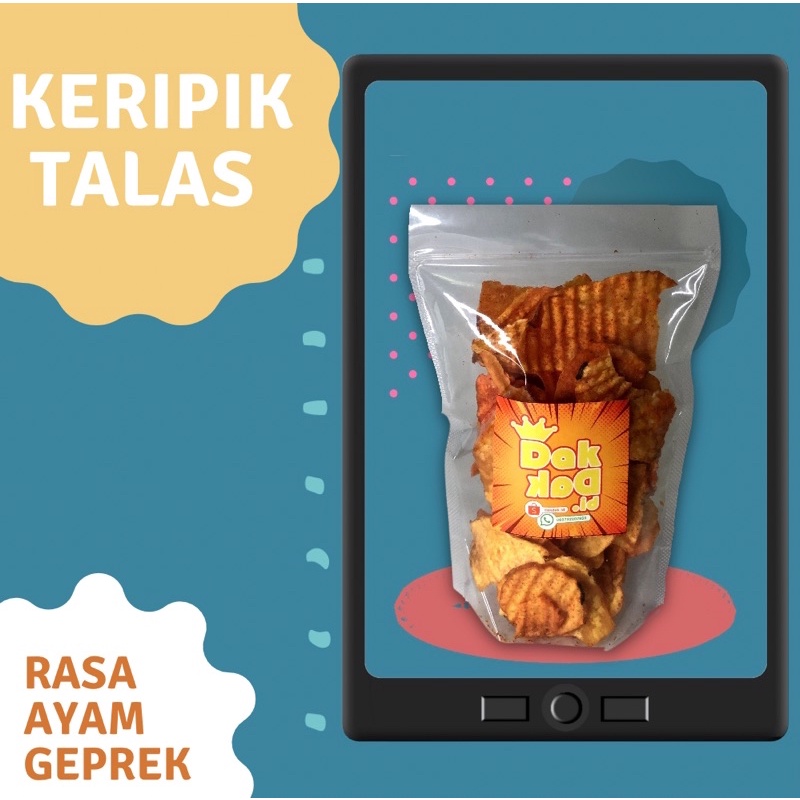 

KERIPIK TALAS RASA AYAM GEPREK