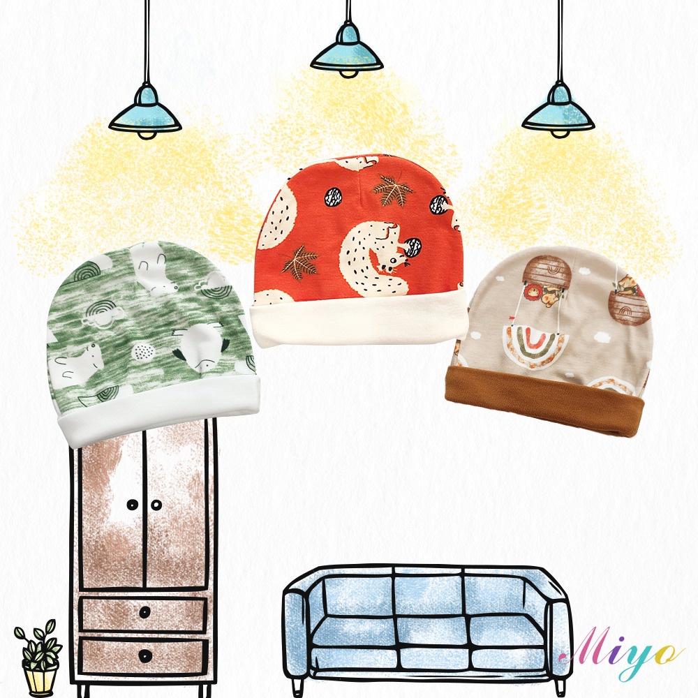 Miyo Topi Bayi isi 3 Pcs