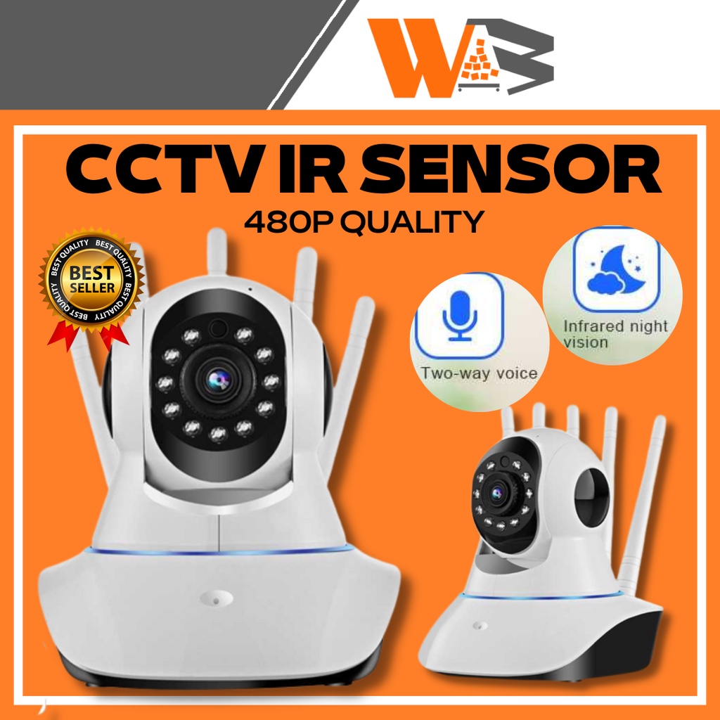 COD CCTV Tersembunyi Kamera Pengintai Kamera CCTV Ip Camera Kamera CCTV WiFi PTZ Smart Camera IR Sensor 480P