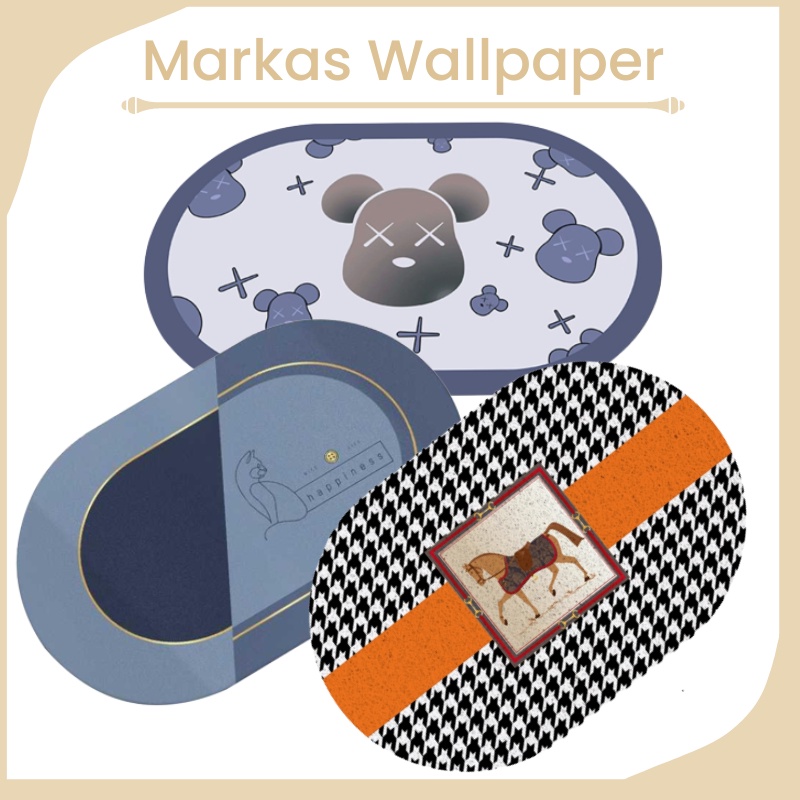 Keset random Anti Slip Motif Import Murah Keset Bulu KarakterKeset Bihun Anti Slip Import Markas Wal