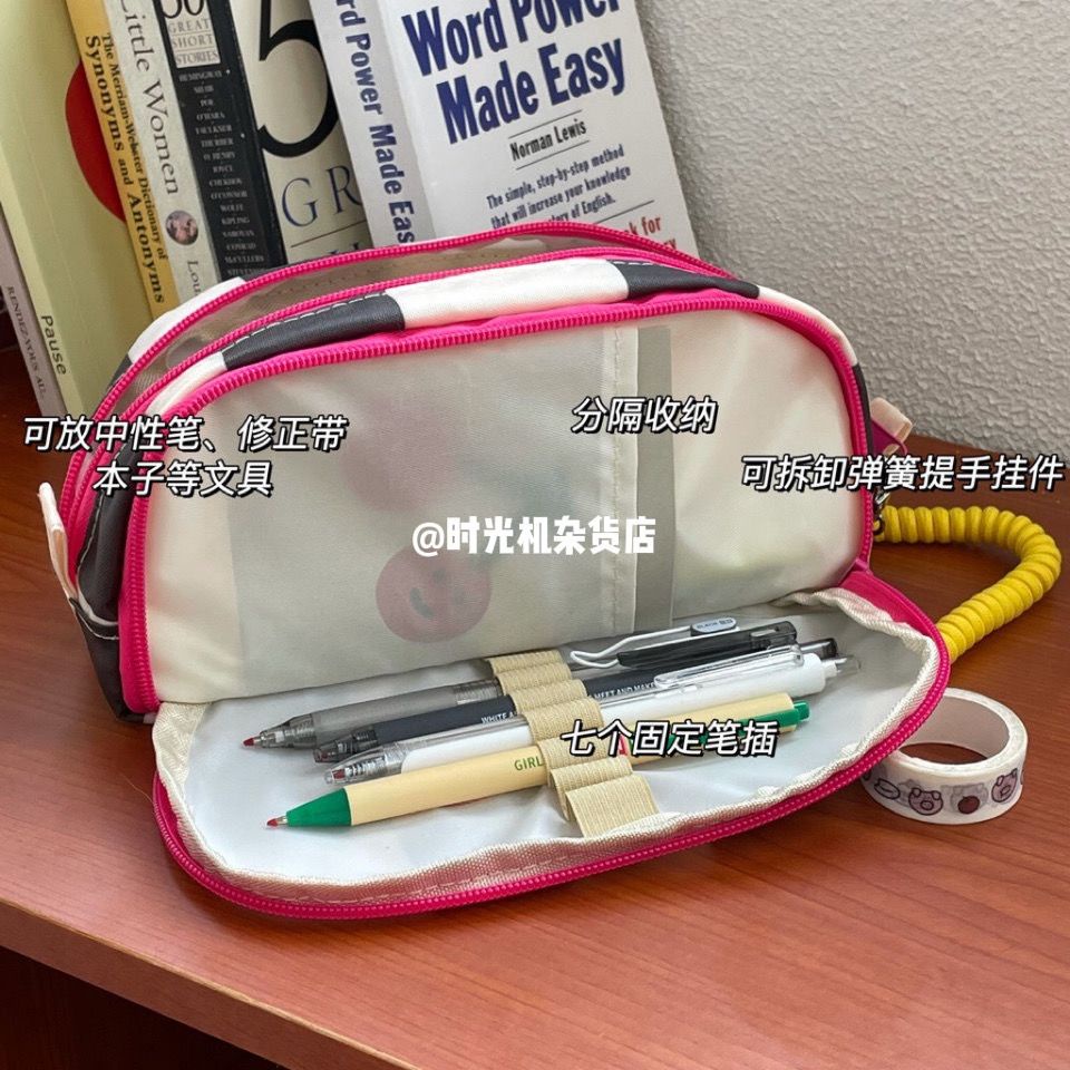 ❧✢Sera Jepang Niche Non-Tabrakan Pensil Case Kapasitas Besar Bernilai Tinggi Versi Korea Siswa Multi Fungsi Alat Tulis Tas Tempat Pensil