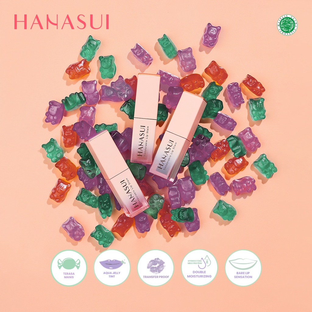 ✨LACIKOSME✨ HANASUI TINTDORABLE LIP STAIN - LIPTINT HANASUI STAIN BPOM ORIGINAL