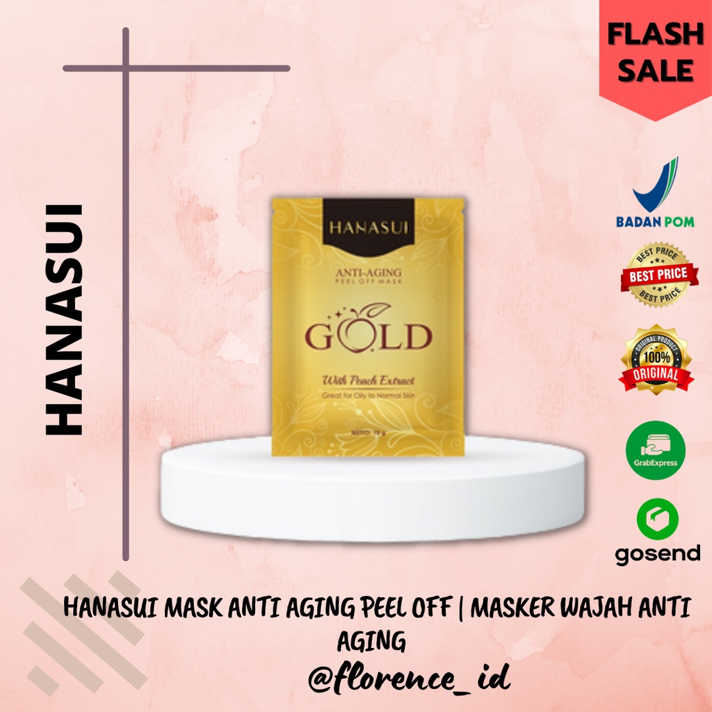HANASUI MASK ANTI AGING PEEL OFF | MASKER WAJAH ANTI AGING