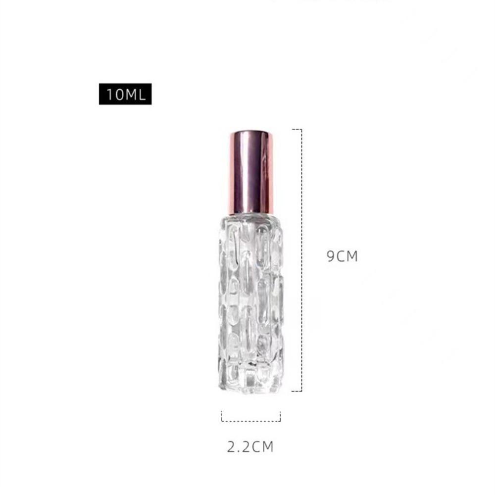 [Elegan] Botol Parfum Kaca Travel Kualitas Tinggi 10ml Tahan Lama Pola Pare Wanita Portabel Subpackaging Sub-Botol Wadah Kosmetik Cewek