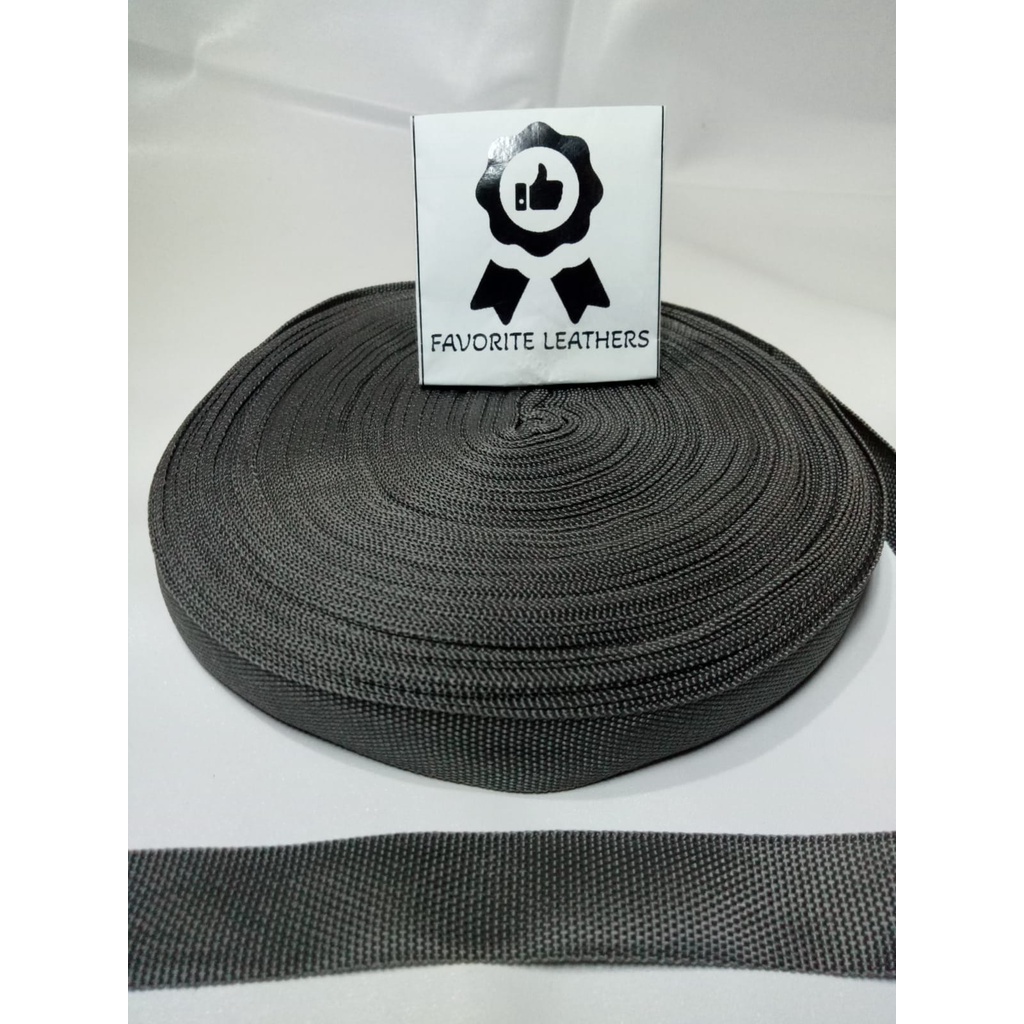 Tali Webbing Bisban Tali Tas PL Lebar 2 cm ISI 45M PL 20 MM ABU TUA