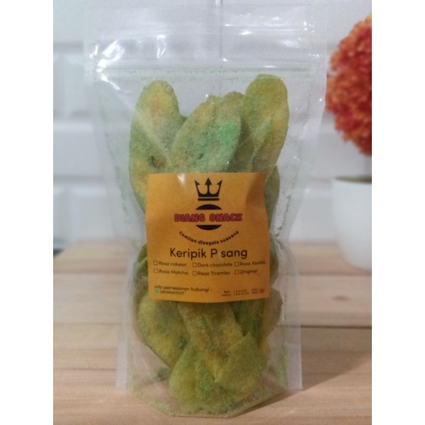 

Biang Snack Keripik Pisang rasa matcha 72 gr