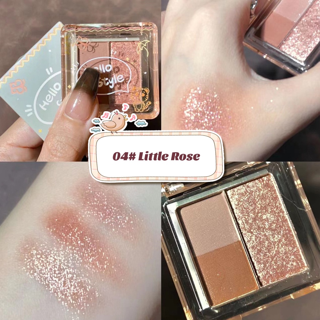 Amy'sDiary Eyeshadow Matte Glitter Nude Look Korea Tahan Lama Pigmented Mata