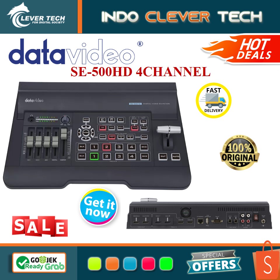 Datavideo SE-500HD 4-Channel 1080p HDMI Video Presentation Switcher