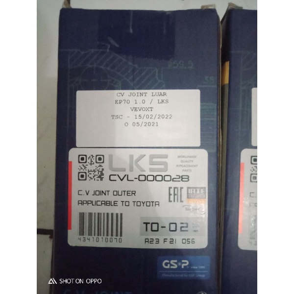 CvJoint Toyota Starlet Ep70/80