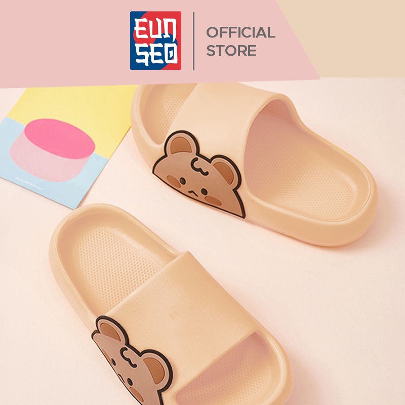 EUNSEO Sandal Wanita Fashion Korea Motif Jelly Outdoor Bear Anti Slip Tidak Licin Premium