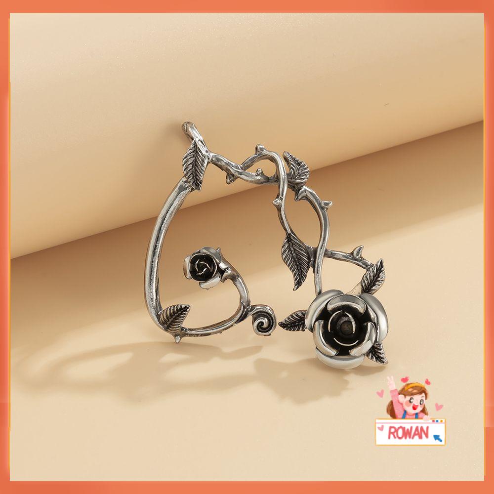 R-FLOWER Ear Bone Clip Simplicity Ear studs Fashion Personality Rose flower