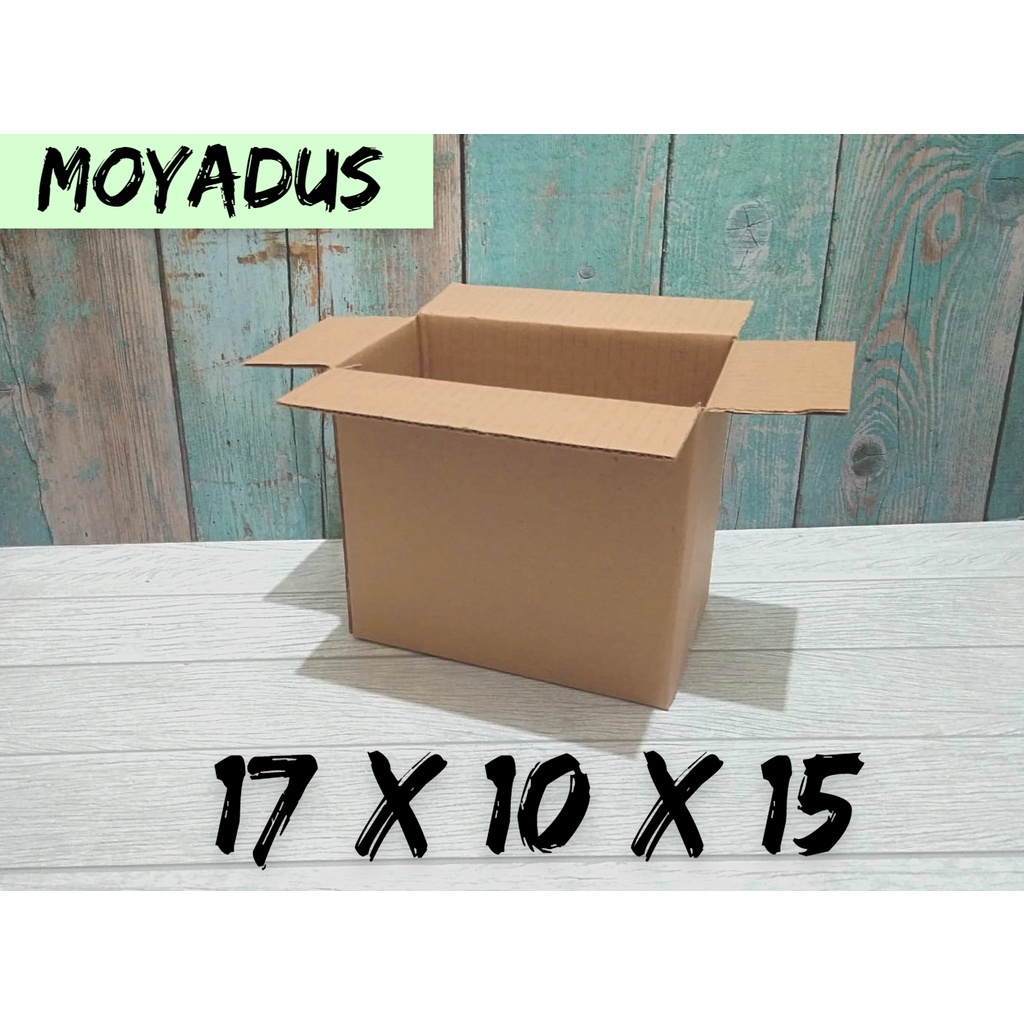 

kardus/karton/box/ uk.17x10x15 untuk packing singelwall polos