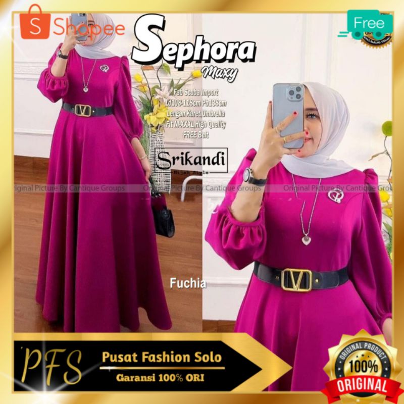 《Ready Stok》 SEPHORA  DRESS ORIGINAL Product By SRIKANDI✔ | ORI Product BERLABEL✔ | GAMIS MUSLIM TER