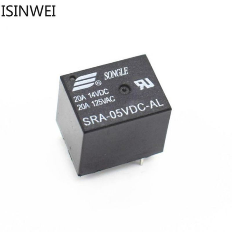 Relay 5v 20 Ampere SRA 5V DC Automotive Songle Relay