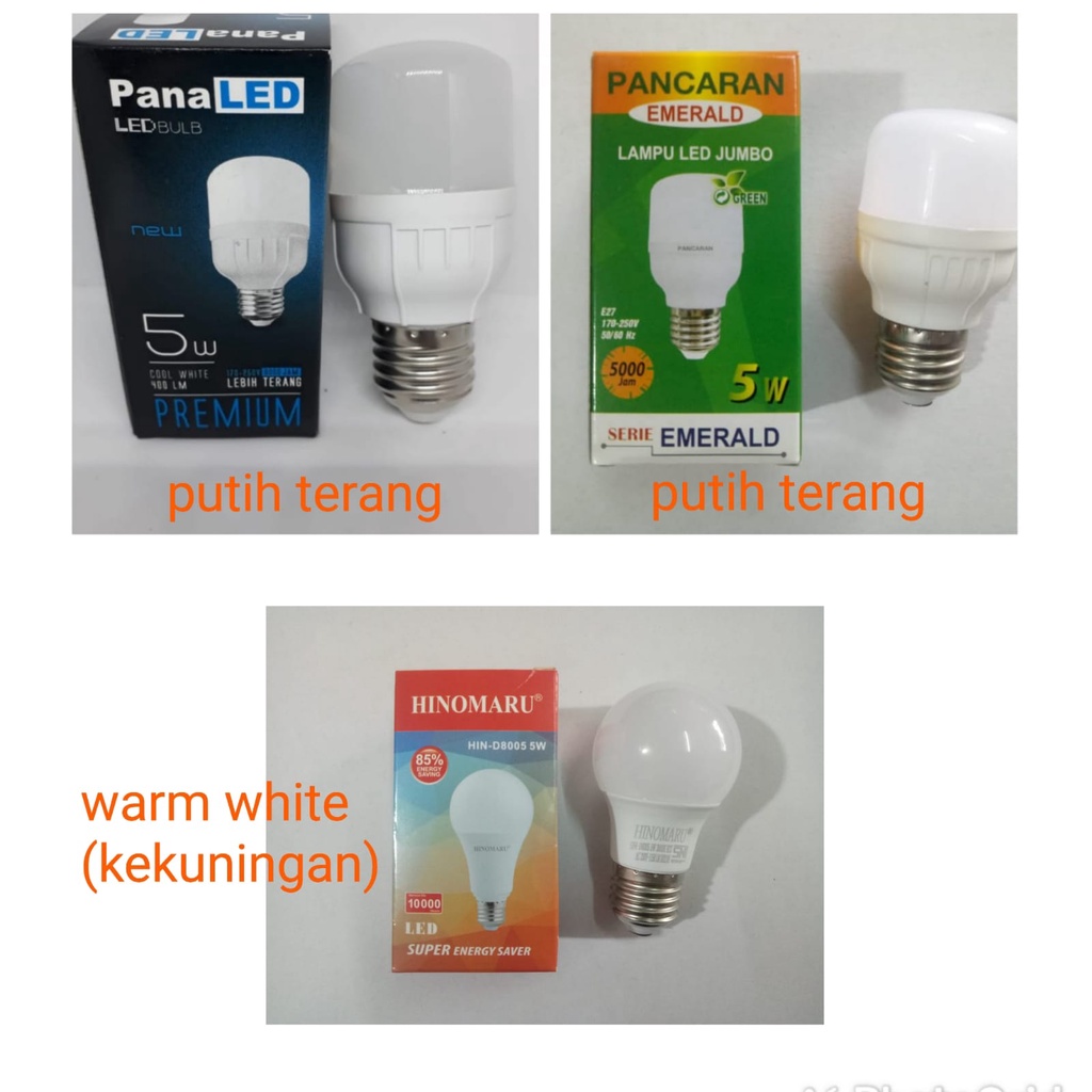 Lampu LED Lamp Murah Berkualitas 5 watt w 5w 5watt