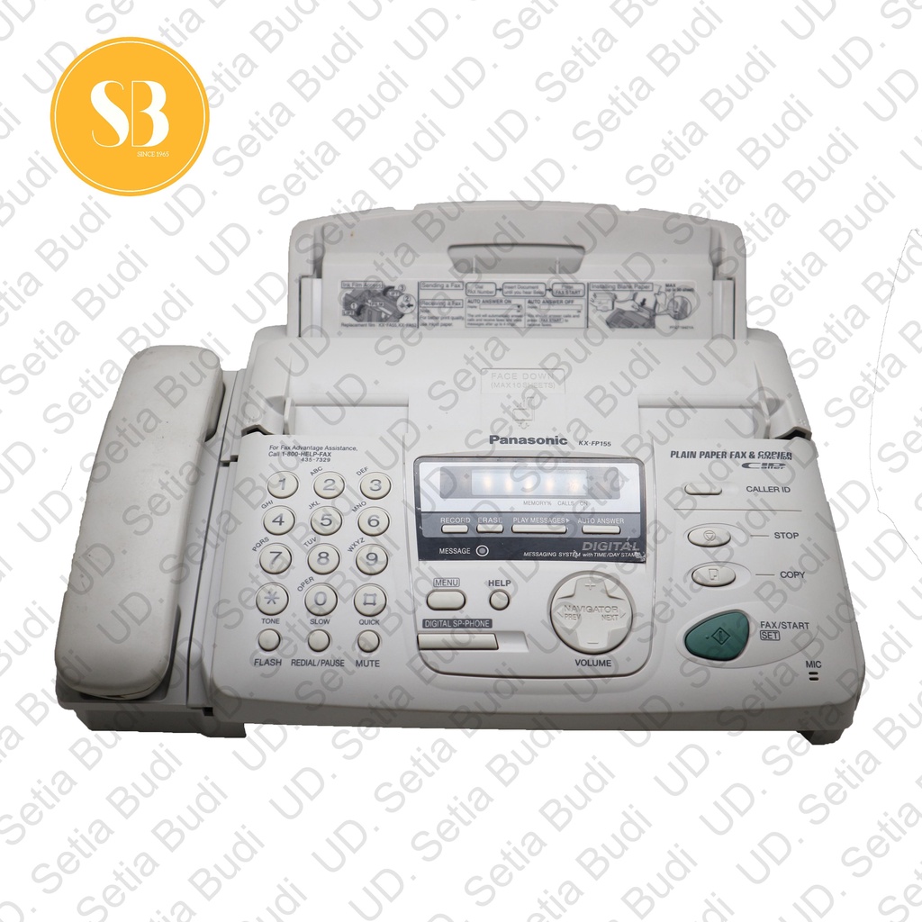 Mesin Fax Kertas HVS / Plain Paper Fax Panasonix KX-FP155