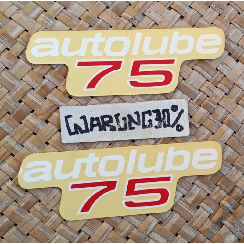 Sticker bok aki Yamaha U7 original baru Nos harga 2pc