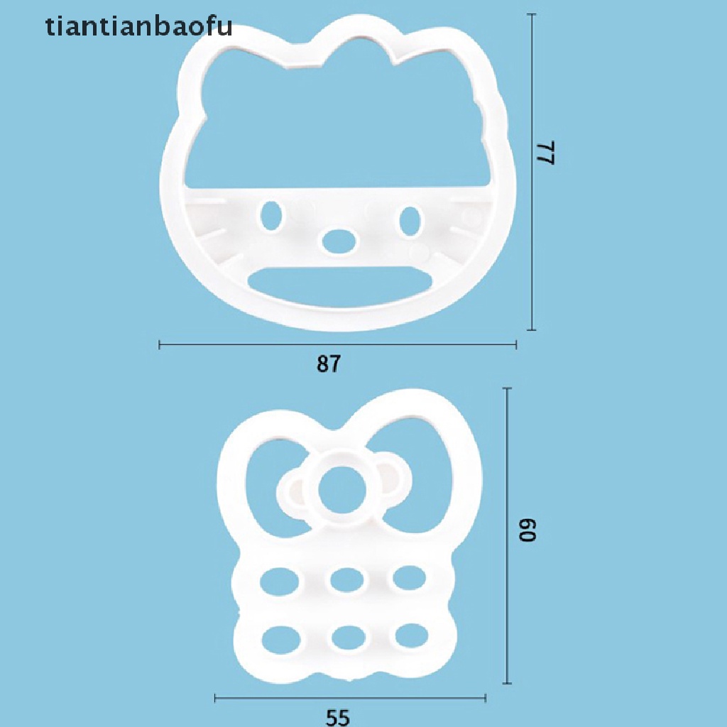 Cetakan Pemotong Kue / Buah / Biskuit Bentuk Kucing Bahan Plastik Untuk Alat Dapur