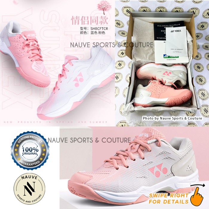 Sepatu Badminton Bulutangkis ORIGINAL YONEX SHBCFTCR Women Pink