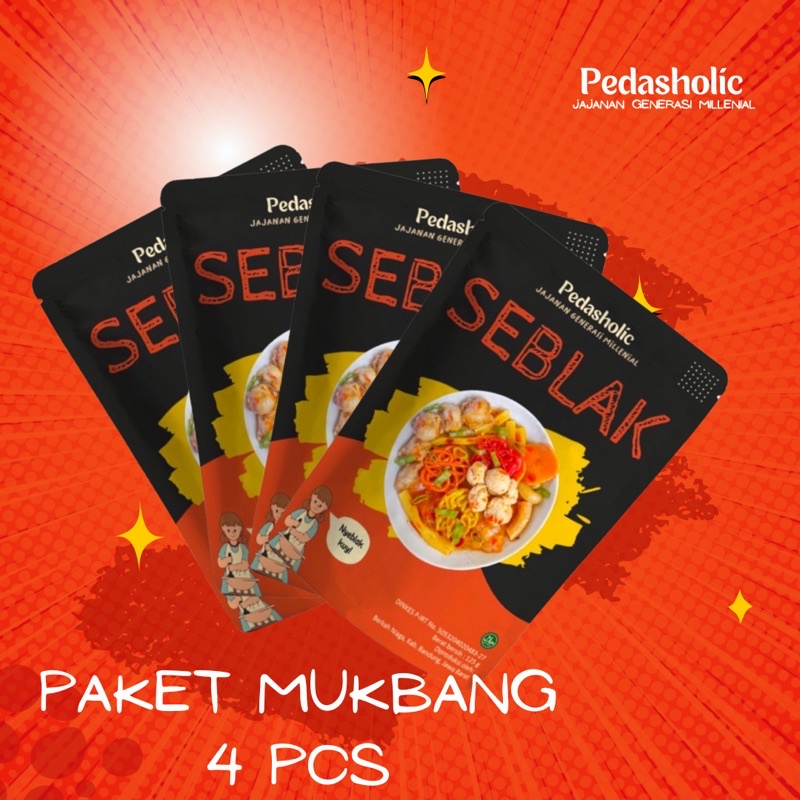 

Pedasholic Seblak Paket Mukbang 4 pcs