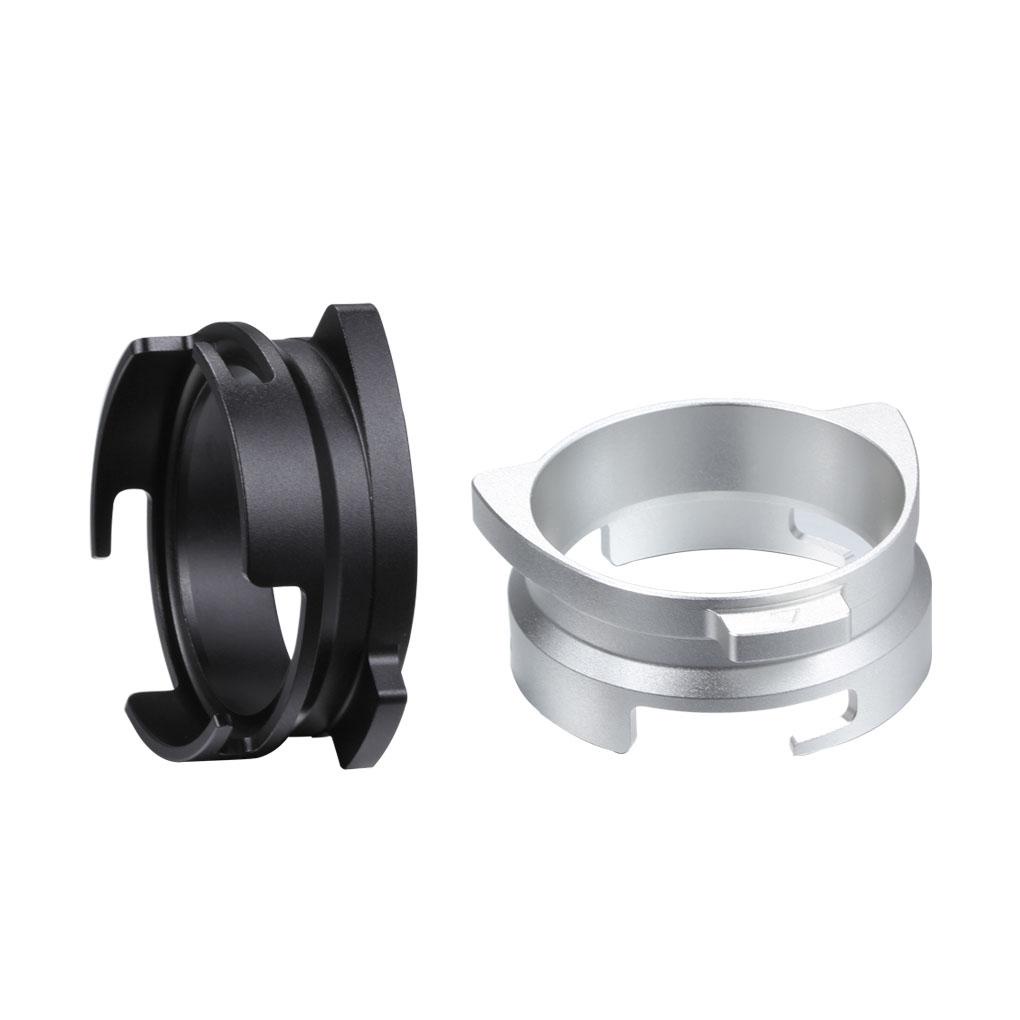 54mm Bubuk Kopi Menerima Dosis Cincin Rotatable Aluminum Alloy Loop Untuk