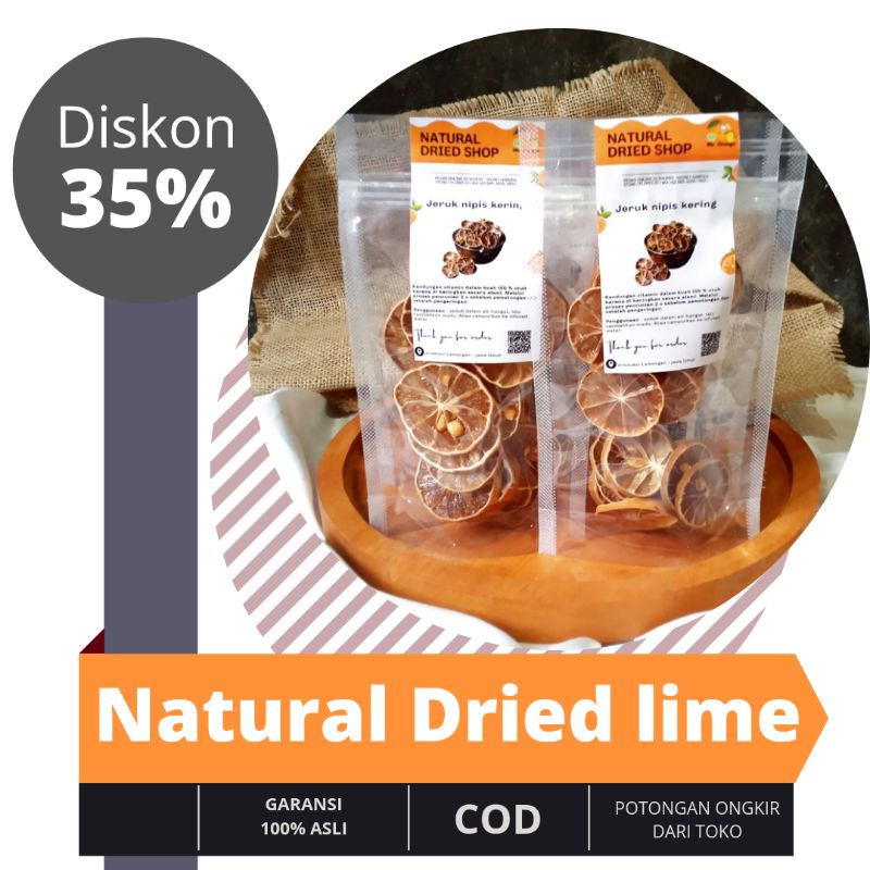 

Dried Lime - Jeruk Nipis Kering Alami Tanpa Pengawet - Buah Kering - Sumber Vit C - By Sunrisess Teapot